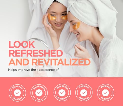 AcneEase Under Eye Patches — Collagen Gold Hydrogel (24 Pairs)